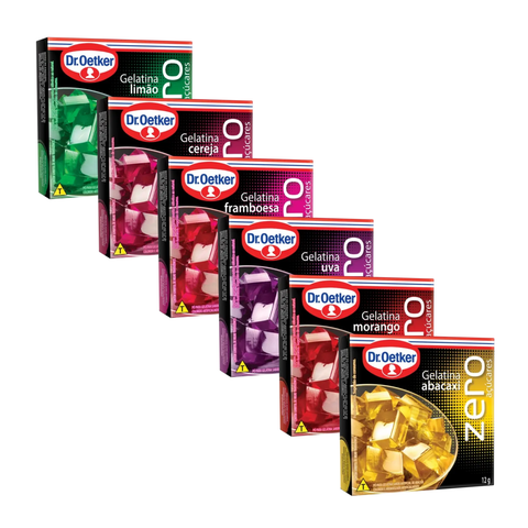 Gelatina Zero Dr. Oetker 3x12g - Sabores
