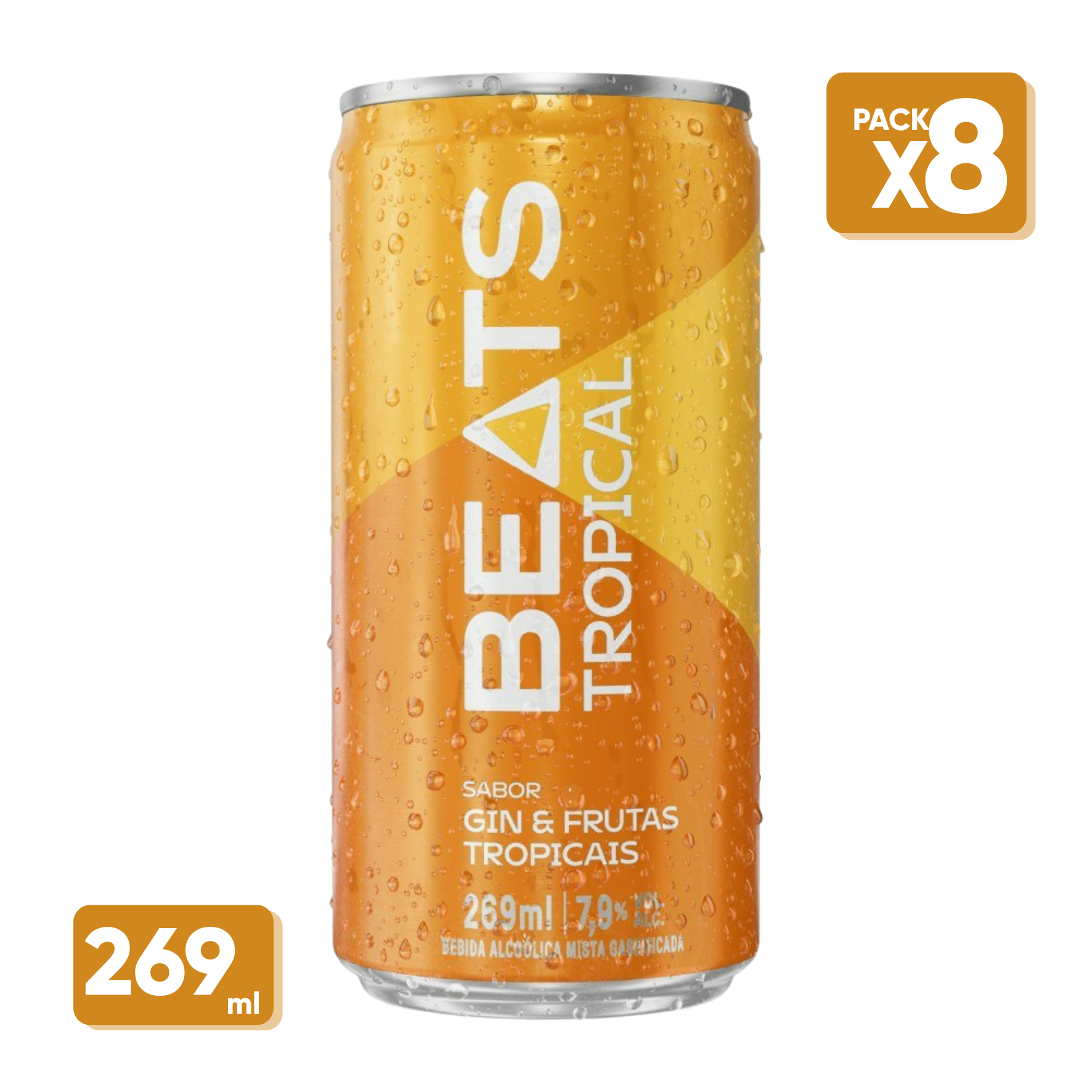 Skol Beats Lata 269ml Pack C/8 latas - Sabores – meubrasilonline.com