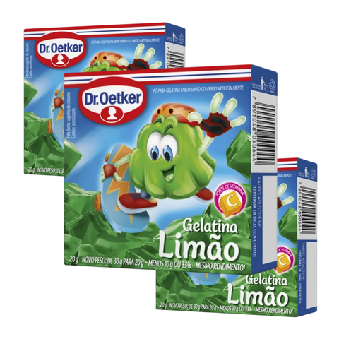 Gelatina Dr. Oetker Tradicional 3x20g - Sabores