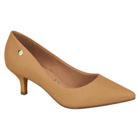 Vizzano 1122-828 Kitten Heel Pointy Toe Pump in Camel Napa 