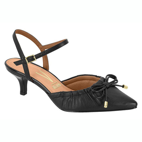 Vizzano 1122-829 Kitten Heel Pointy Toe Pump in Black 