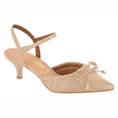 Vizzano 1122-829 Kitten Heel Pointy Toe Pump in Beige