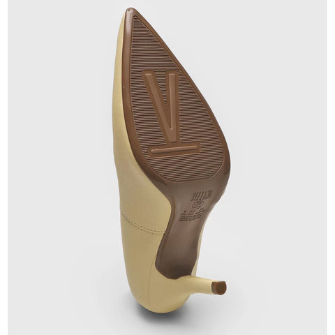 Vizzano 1184-1101 Pointy Toe Pump in Pale Yellow Napa