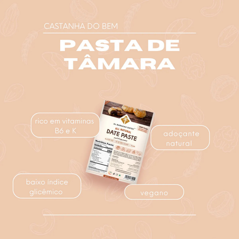 Pasta De Tâmara 500g Natural Sem Açúcar