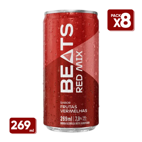 Skol Beats Lata 269ml Pack C/8 latas - Sabores