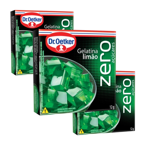 Gelatina Zero Dr. Oetker 3x12g - Sabores