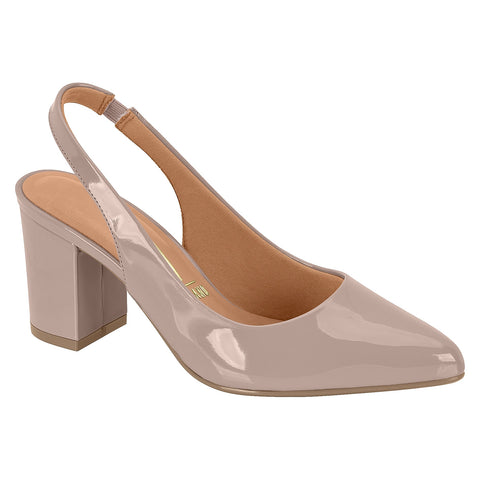 Vizzano 1290-503 Pointy Toe Slingback Pump in Taupe Patent
