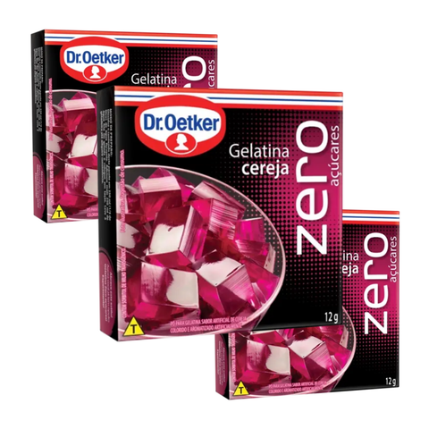 Gelatina Zero Dr. Oetker 3x12g - Sabores