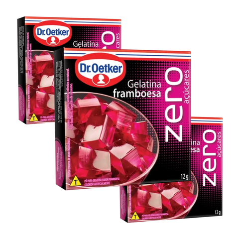Gelatina Zero Dr. Oetker 3x12g - Sabores