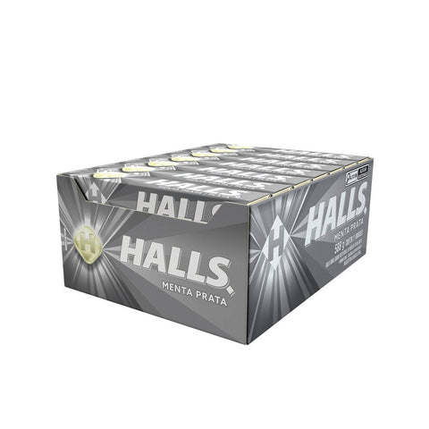 Drops Halls Menta Prata Caixa 21x28g