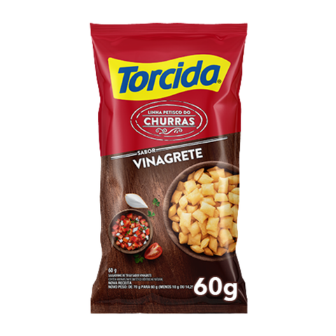 Salgadinho TORCIDA® Vinagrete  3x60Gr.