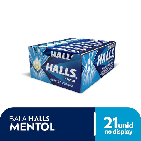 Halls Menthol Drops Box 21x28g