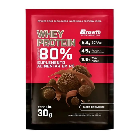 Sachê Dose Whey Protein Concentrado 30gr - Growth Supplements