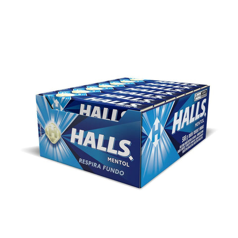 Halls Menthol Drops Box 21x28g