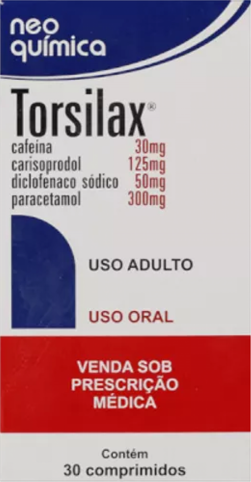 Torsilax 30 comprimidos