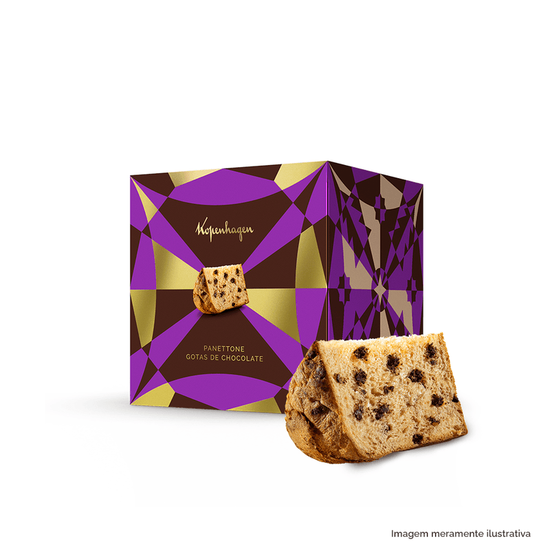 Panettone com Gotas de Chocolate 550G  Kopenhagen