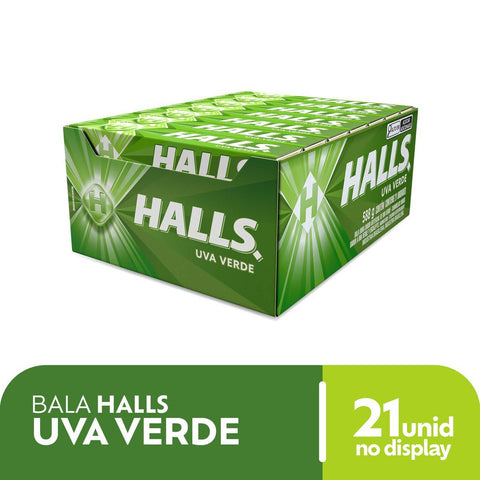 Halls Green Grape Drops Box 21x28g