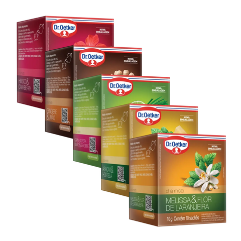Ervas Plus Tea - 10 sachets - Dr Oetker - Flavors