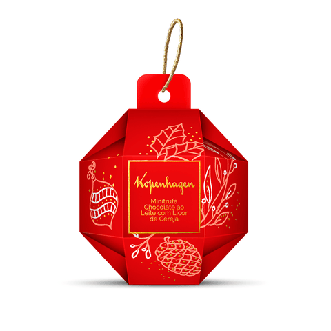 Chocolate Kopenhagen Enfeite Bola Minitrufas Cereja 48G
