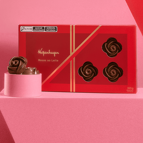 Kopenhagen Rosas ao Leite 160gr