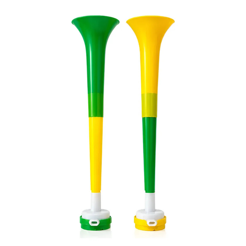 Kit 2 Cornetas Vuvuzela Copa Buzina Grande Jogo Brasil 2026