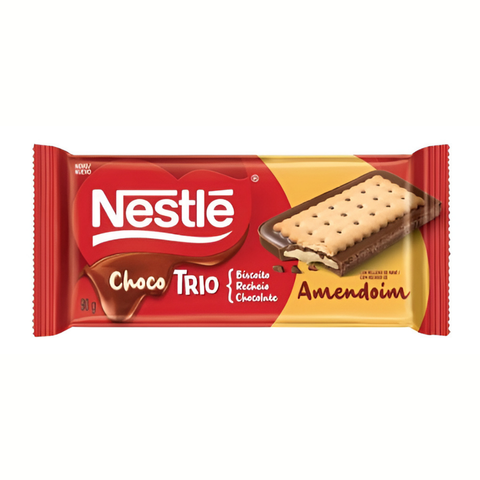 Biscoito Choco Trio Nestlé Amendoim 3x90g