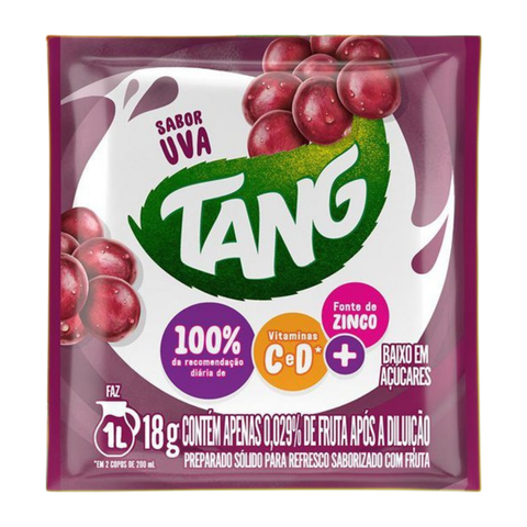 Refresco Em Po Tang Uva - Display 18x18g