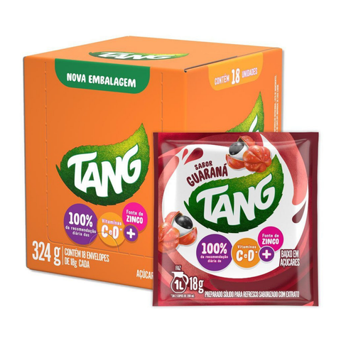 Refresco Em Po Tang Guaraná - Display 18x18g