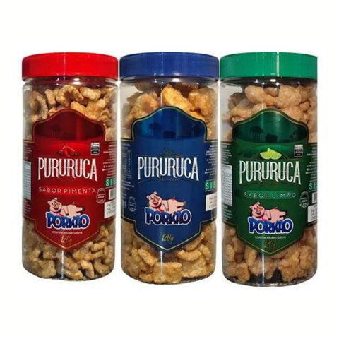 Porkão crunchy pork rinds kit 3x120g - Flavors