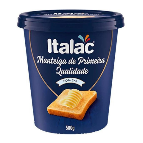 Manteiga Italac Primeira Qualidade Com Sal 500 G