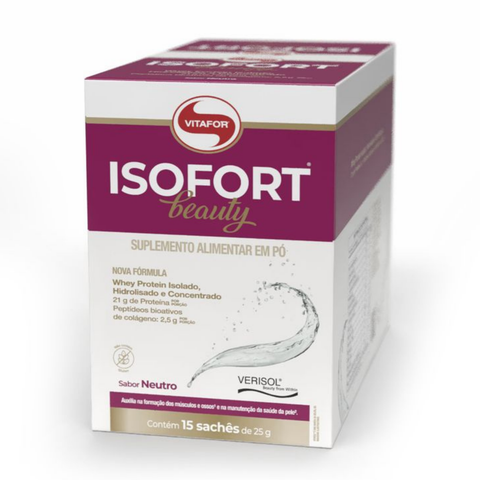 Whey Protein Isofort Beauty Sachê Vitafor 15x25g - Neutro