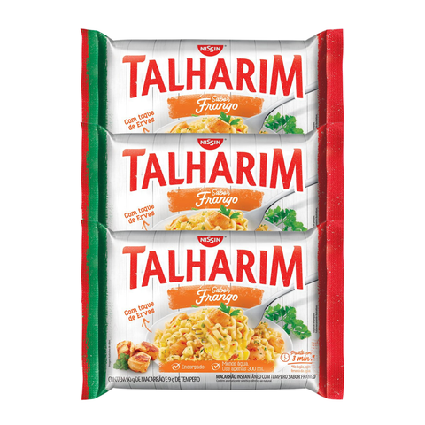 KIT 3 MIOJO TALHARIM FRANGO 90G