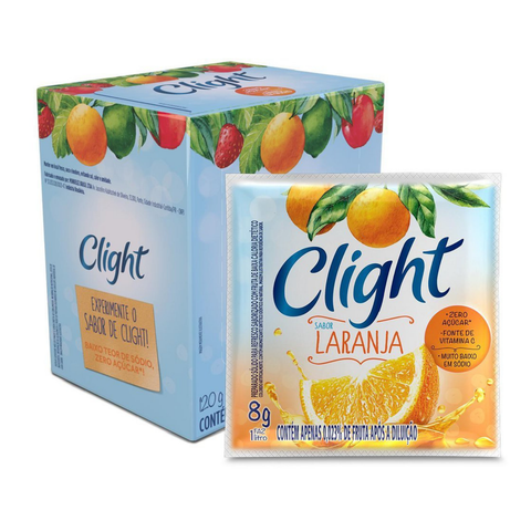 Refresco Em Pó Clight Laranja 15x8g