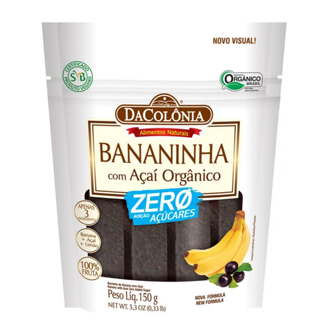 Banana and Acai Bar, Zero Sugar, 150g, DaColonia