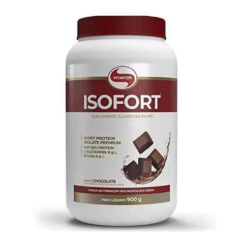 Whey Protein Isolated Chocolate Isofort Vitafor 900g - WPI