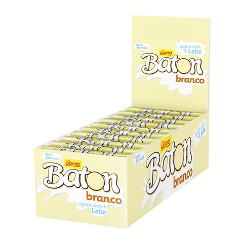Chocolate Garoto Baton Branco Caixa 30x16g 480G