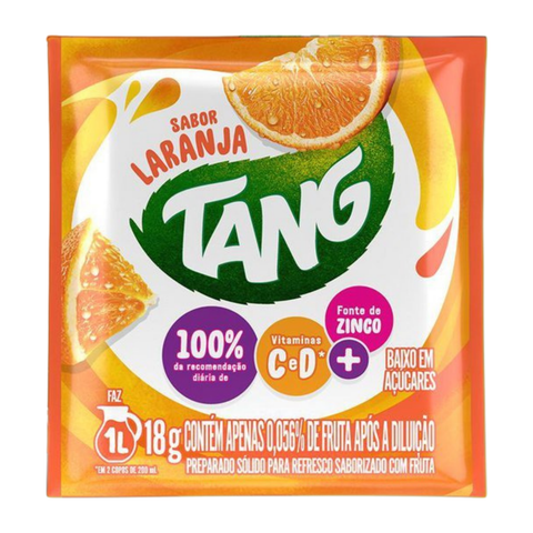 Refresco Em Po Tang Laranja - Display 18x18g
