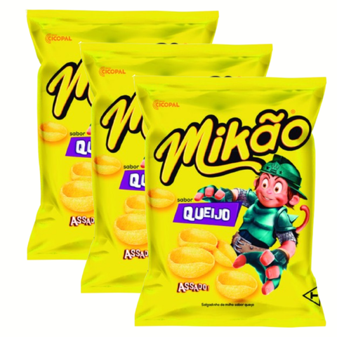Kit With 3 Units Mikão Corn Snacks 120g
