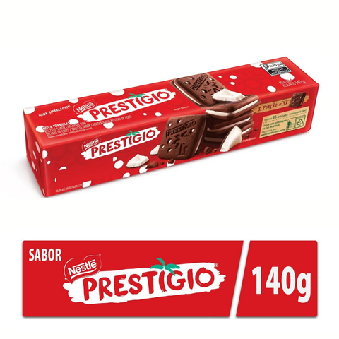 Biscoito Recheado Prestigio NESTLÉ® 3x140g
