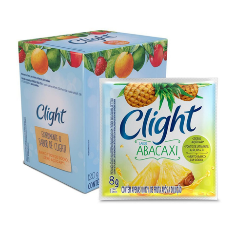 Refresco Em Pó Clight Abacaxi 15x8g