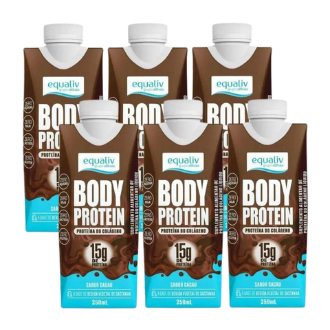 Bebida Body Protein Cacau Equaliv 6x250ml