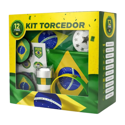 Kit De Torcida Para A Copa Do Mundo De 2026 Brasil 12 Itens