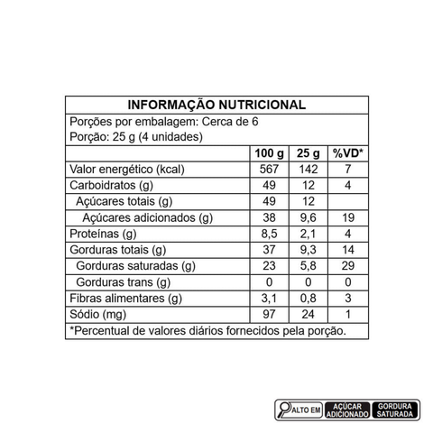 Chocolate Kopenhagen Medalhão Língua de Gato 149G