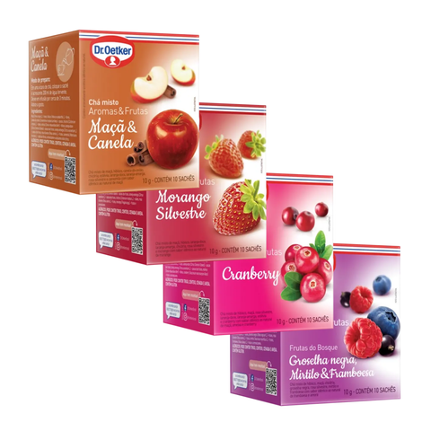 Chá Aromas&Frutas Dr Oetker - Sabores