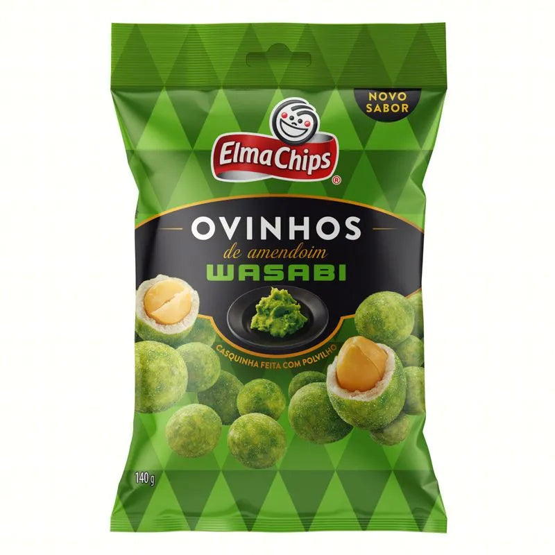 Ovinhos de Amendoim Elma Chips Wasabi 140g