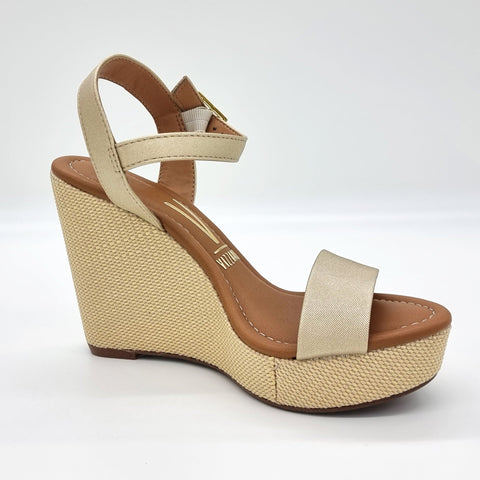 Vizzano 6283-2000 Wedge Sandal in Golden Napa