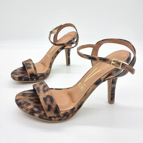 Vizzano 6210-1019 Sandalia de Tacón Alto en Multi Beige