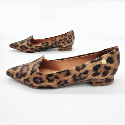 Vizzano 1206-261 Pointy Toe Flat in Multi Beige