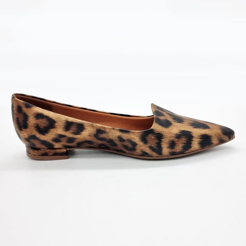 Vizzano 1206-261 Pointy Toe Flat in Multi Beige