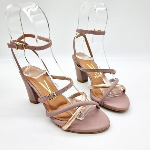 Vizzano 6262-1021 Block Heel Sandal in Taupe